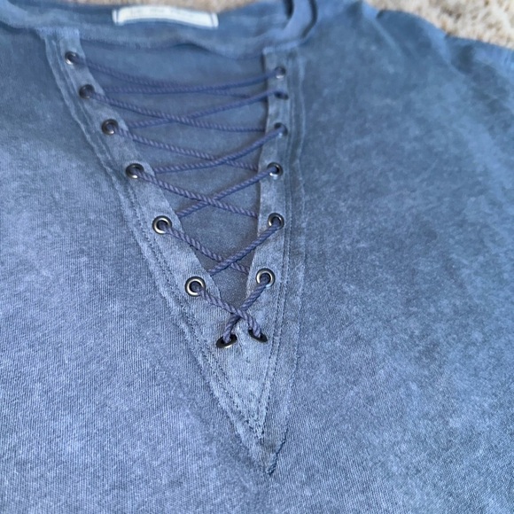 Free People Lace-Up Shirt NWOT XS - Picture 6 of 15